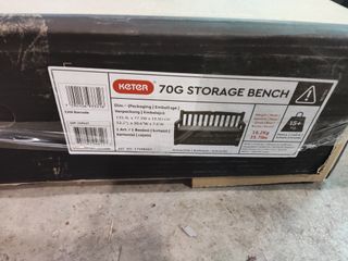 Keter Eden - Banco arcón Exterior, Baúl almacenaje