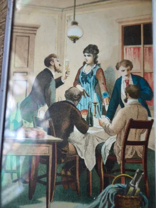 Conjunto 4 cuadros antiguos