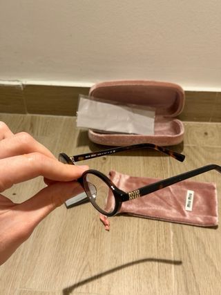 Occhiali da vista Miu Miu neri/marrone