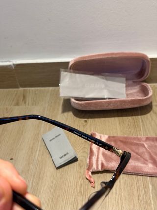 Occhiali da vista Miu Miu neri/marrone
