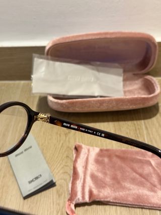 Occhiali da vista Miu Miu neri/marrone