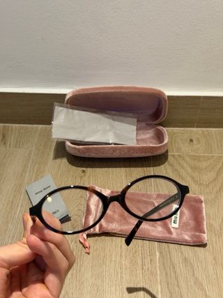 Occhiali da vista Miu Miu neri/marrone