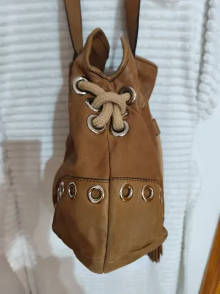 Bolso Piel Suave Purificación García Camel