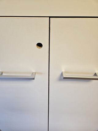 Mueble Estantería Cerrada Metal y Madera