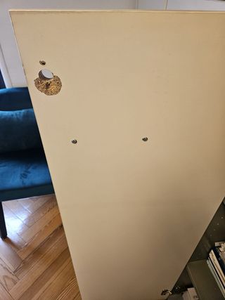 Mueble Estantería Cerrada Metal y Madera