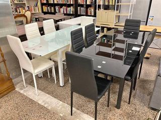 Mesa comedor con 6 sillas extensible