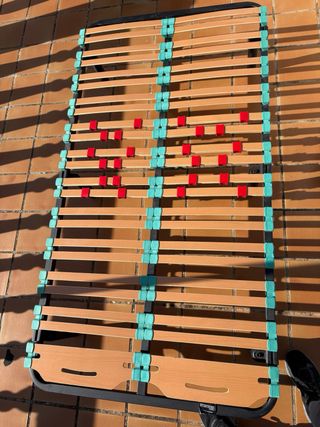 Struttura letto 190 x 110 con materasso in lattice