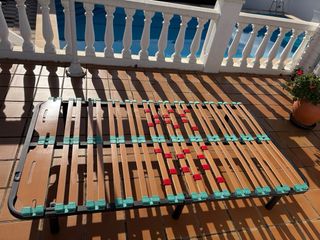 Struttura letto 190 x 110 con materasso in lattice