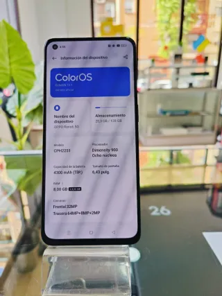 Oppo Reno6 5G Azul Marino 128GB 8GB RAM