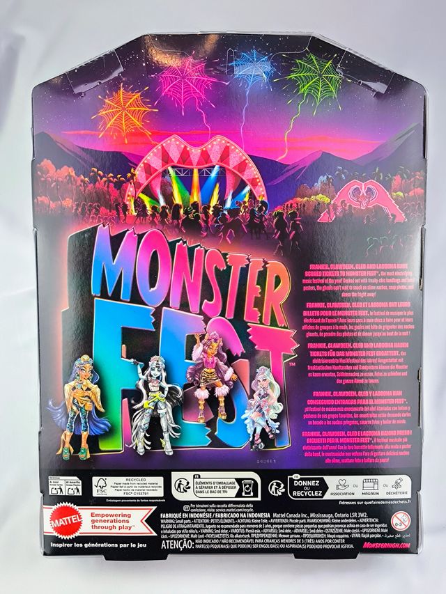 Monster High Frankie Stein Monster Fest Muñeca
