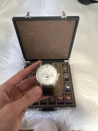 Reloj de Berger Plata y Negro