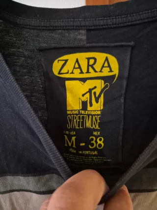 T-shirt Mtv Zara Tamanho M