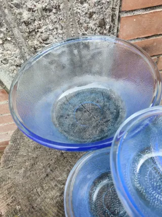 Set ciotole vetro blu