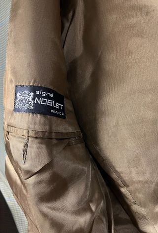 Americana cuadros verde beige azul