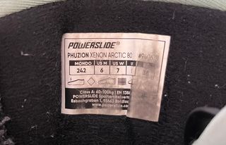 PATINES DE MUJER POWERSLIDE, TALLA 38, RUEDAS 80MM