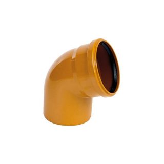 CODO PVC SANEAMIENTO 400 45º M-H TEJA