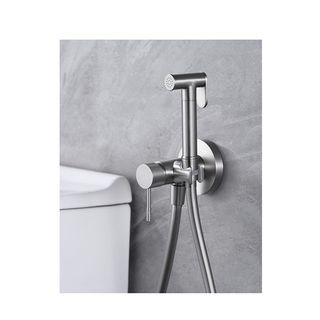 DUCHA HIGIÉNICA BIDÉ IMEX LINE NÍQUEL CEPILLADO RDD038/NQ
