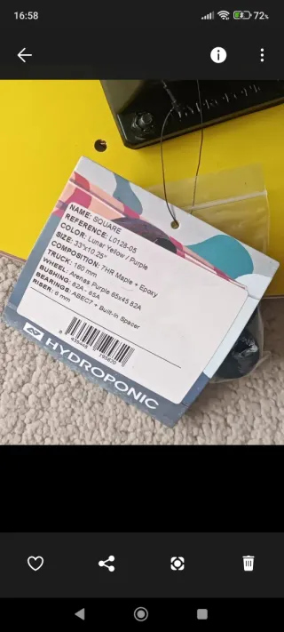 Surfskate Hydroponic Amarillo nuevo a estrenar