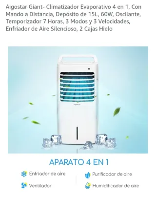 Climatizador Aigostar 4 en 1