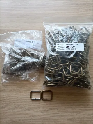 Lote 2 bolsas anillas para bolsos y mochilas