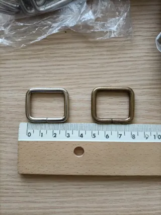 Lote 2 bolsas anillas para bolsos y mochilas