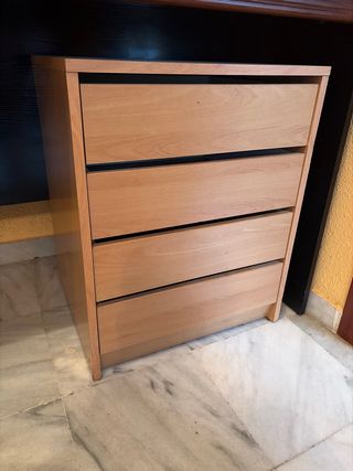 Cajonera 4 cajones madera