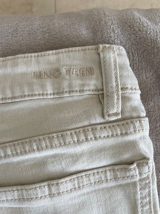 Pantalón cargo Mango Teen claro