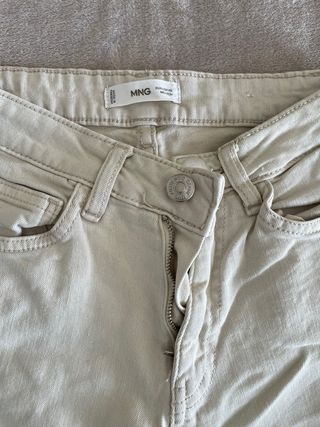 Pantalón cargo Mango Teen claro