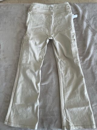 Pantalón cargo Mango Teen claro