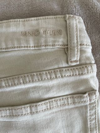 Pantalón cargo Mango Teen claro