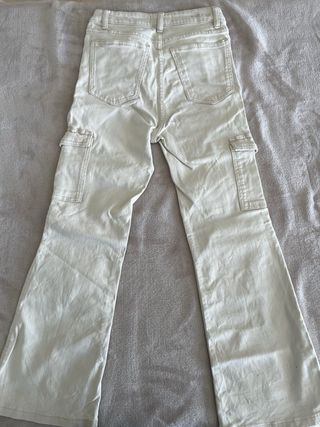 Pantalón cargo Mango Teen claro