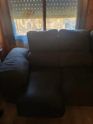 Sofá esquinero gris 5 plazas