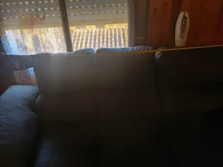 Sofá esquinero gris 5 plazas