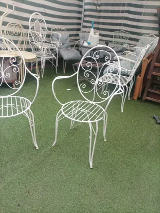 2 Sillas Vintage Metal  Exterior , 2 x 25 EUROS