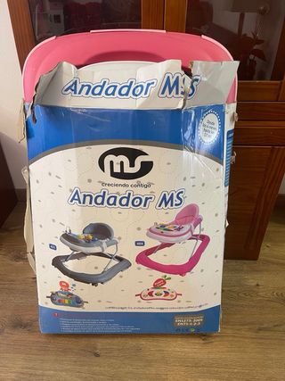 Andador bebé MS rosa