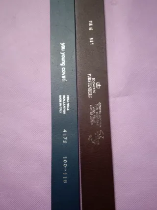 Cinture Uomo Pelle 2 Pezzi Marrone/Blu