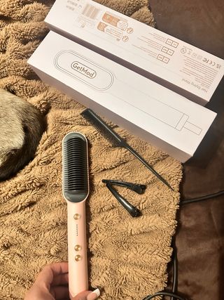 Peine Alisador GetMod Rosa y Negro