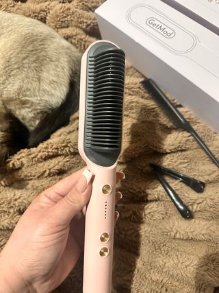 Peine Alisador GetMod Rosa y Negro