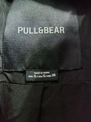 Chaleco largo acolchado negro