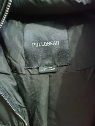 Chaleco largo acolchado negro