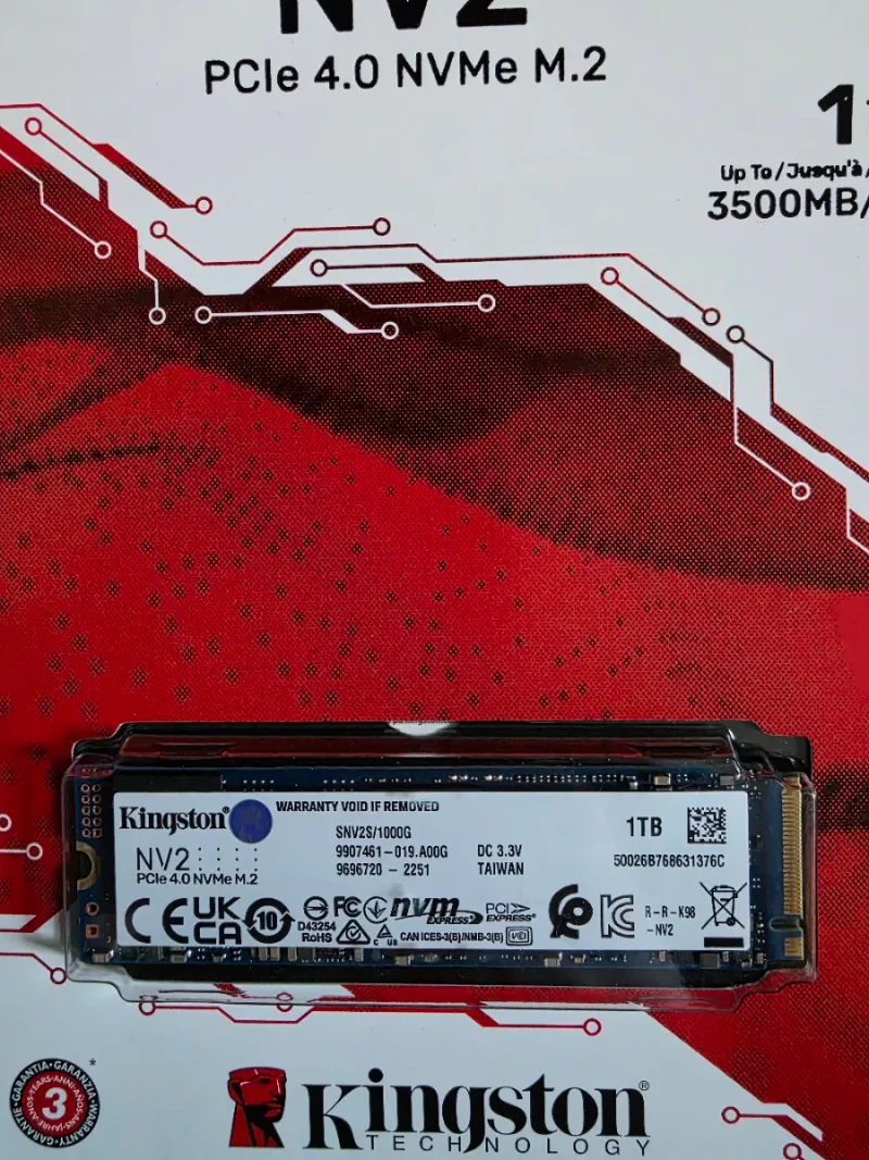 SSD Kingston NV2 1TB M.2 NVMe PCIe 4.0 afbeelding 2