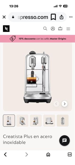 Cafetera Nespresso 2022 Como Nueva