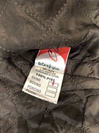 Chaqueta de piel vintage El Corte Inglés