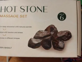Set 6 Pietre Calde Massaggio Basalto