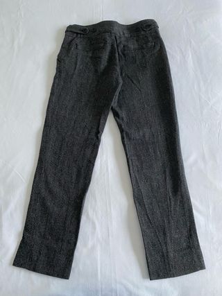 Pantalones de vestir de espiga - gris oscuro