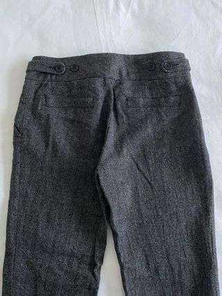 Pantalones de vestir de espiga - gris oscuro