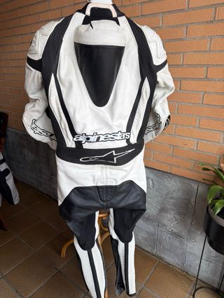 Mono de moto Alpinestars SP-1 blanco y negro