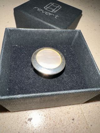 Anillo Plata 925 Nácar Reverso