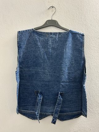 Chaleco vaquero bordado XL
