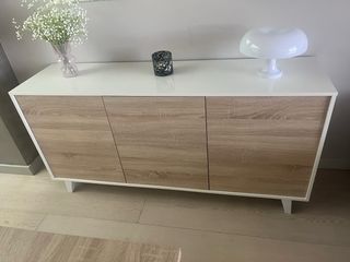 Aparador Comedor Blanco y Madera